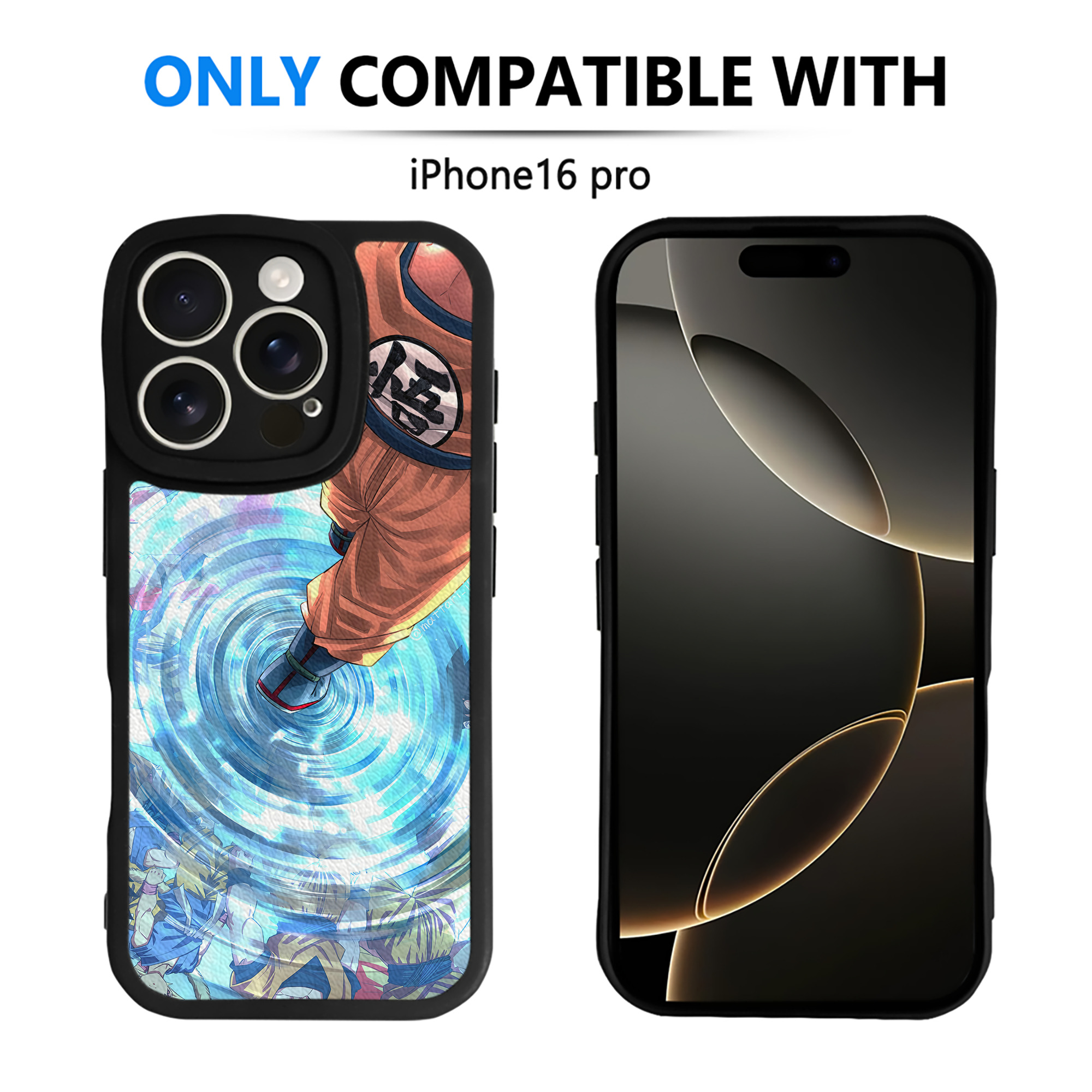 （画像用） ドラゴンボール DRAGON BALL 【iPhone 16シリーズ対応】シリコンスマホケース（レザー調） 材質：シリコン